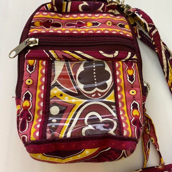Stephanie Dawn manufacture Vera Bradley Paisley ID Crossbody adjustable strap - Picture 8 of 8
